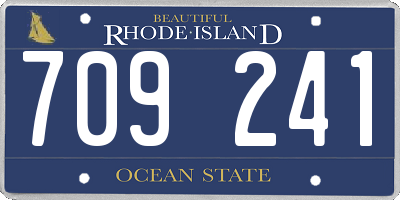 RI license plate 709241