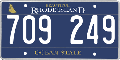 RI license plate 709249