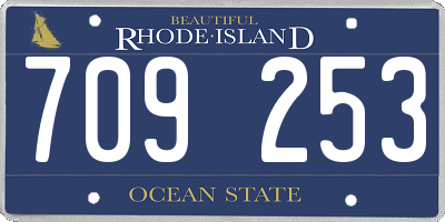 RI license plate 709253