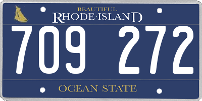 RI license plate 709272