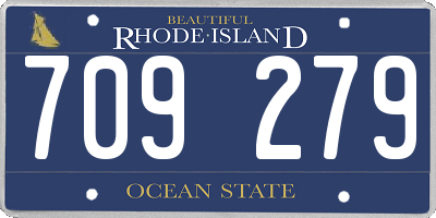 RI license plate 709279