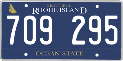 RI license plate 709295
