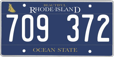 RI license plate 709372