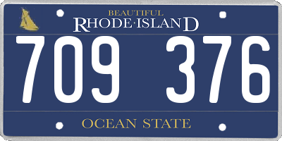 RI license plate 709376