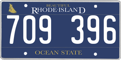 RI license plate 709396