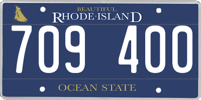 RI license plate 709400