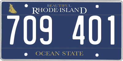 RI license plate 709401