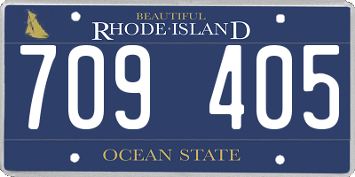 RI license plate 709405