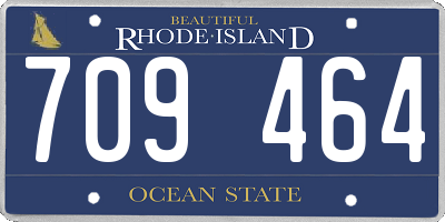 RI license plate 709464
