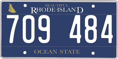RI license plate 709484