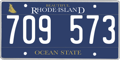 RI license plate 709573