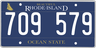 RI license plate 709579