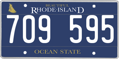 RI license plate 709595