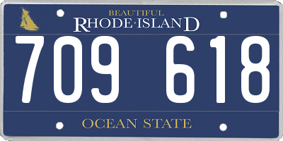 RI license plate 709618