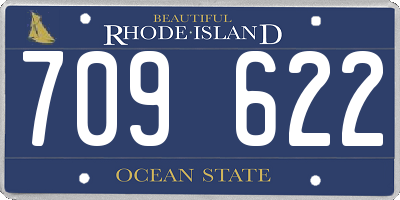 RI license plate 709622