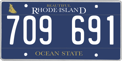 RI license plate 709691