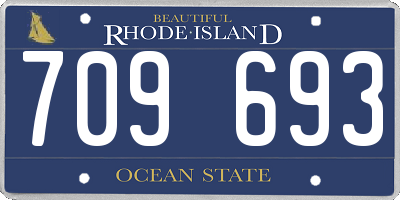 RI license plate 709693