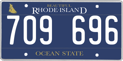RI license plate 709696