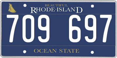 RI license plate 709697