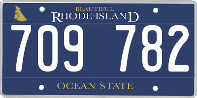 RI license plate 709782