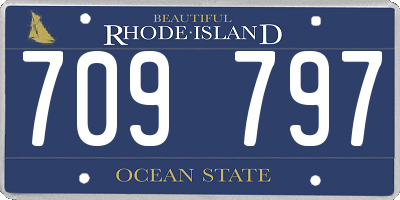 RI license plate 709797
