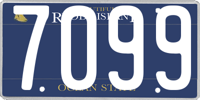 RI license plate 7099