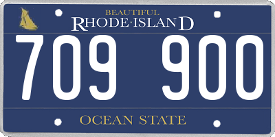 RI license plate 709900