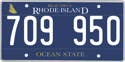 RI license plate 709950