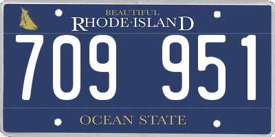 RI license plate 709951