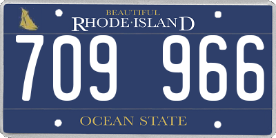 RI license plate 709966