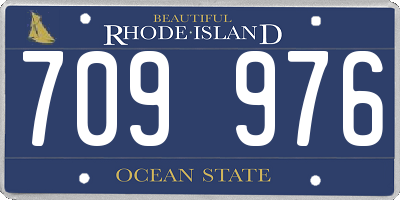RI license plate 709976