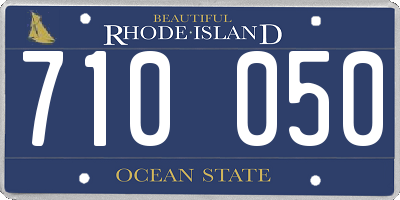 RI license plate 710050