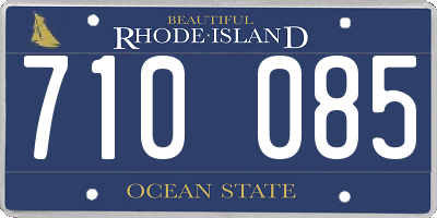 RI license plate 710085