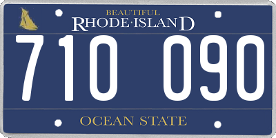 RI license plate 710090