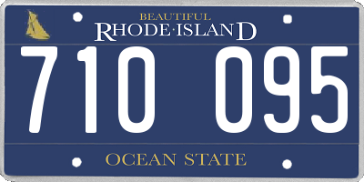 RI license plate 710095