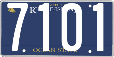 RI license plate 7101
