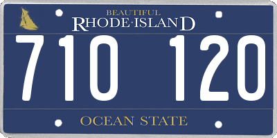 RI license plate 710120