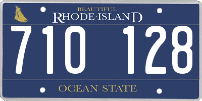RI license plate 710128