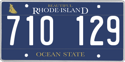 RI license plate 710129