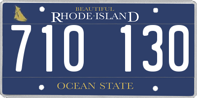 RI license plate 710130