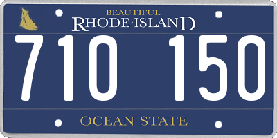 RI license plate 710150