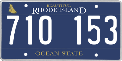 RI license plate 710153