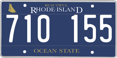 RI license plate 710155