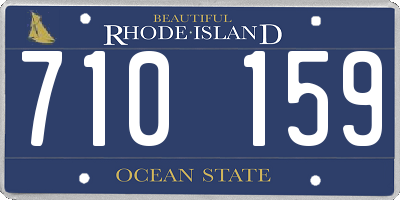 RI license plate 710159