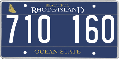 RI license plate 710160