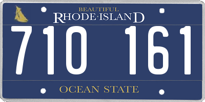RI license plate 710161