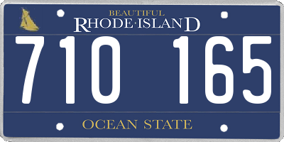 RI license plate 710165
