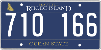 RI license plate 710166