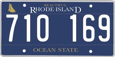 RI license plate 710169