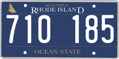 RI license plate 710185